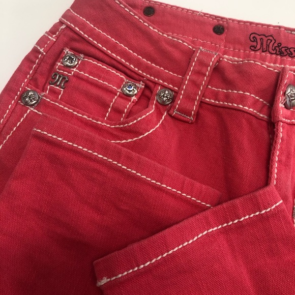 Miss Me "Melon" Color Skinny Jeans 27 - Picture 7 of 7